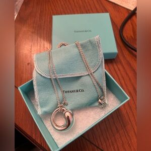 Tiffany & Co Sterling Elsa Peretti Eternal Circle Necklace